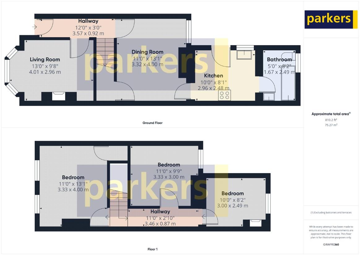 3 bedroom property for sale - floorplan