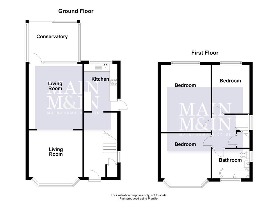 3 bedroom semi-detached house for sale - floorplan