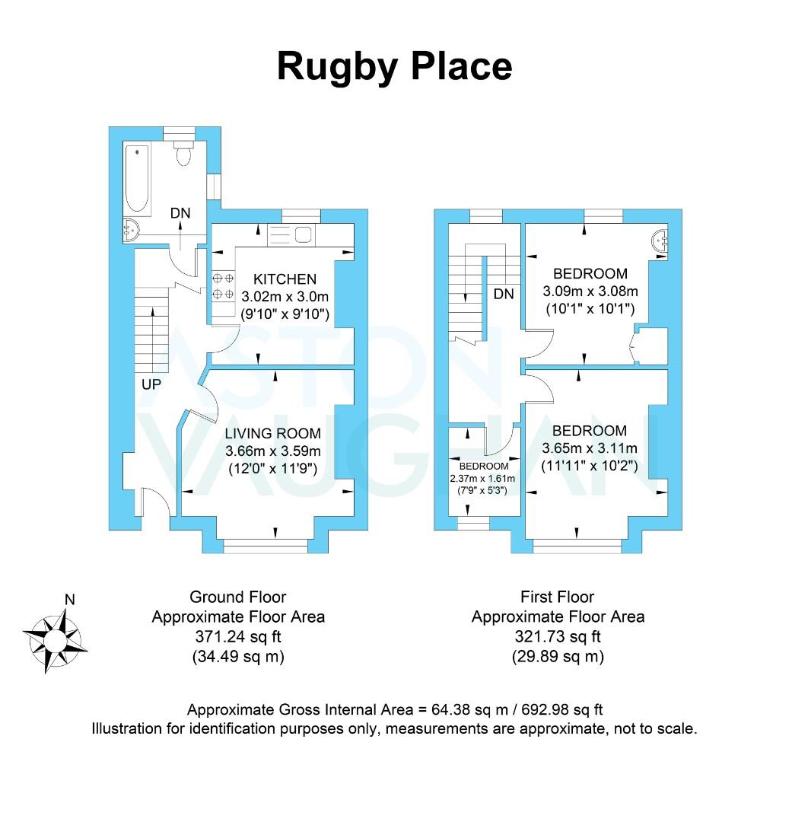 3 bedroom flat for sale - floorplan