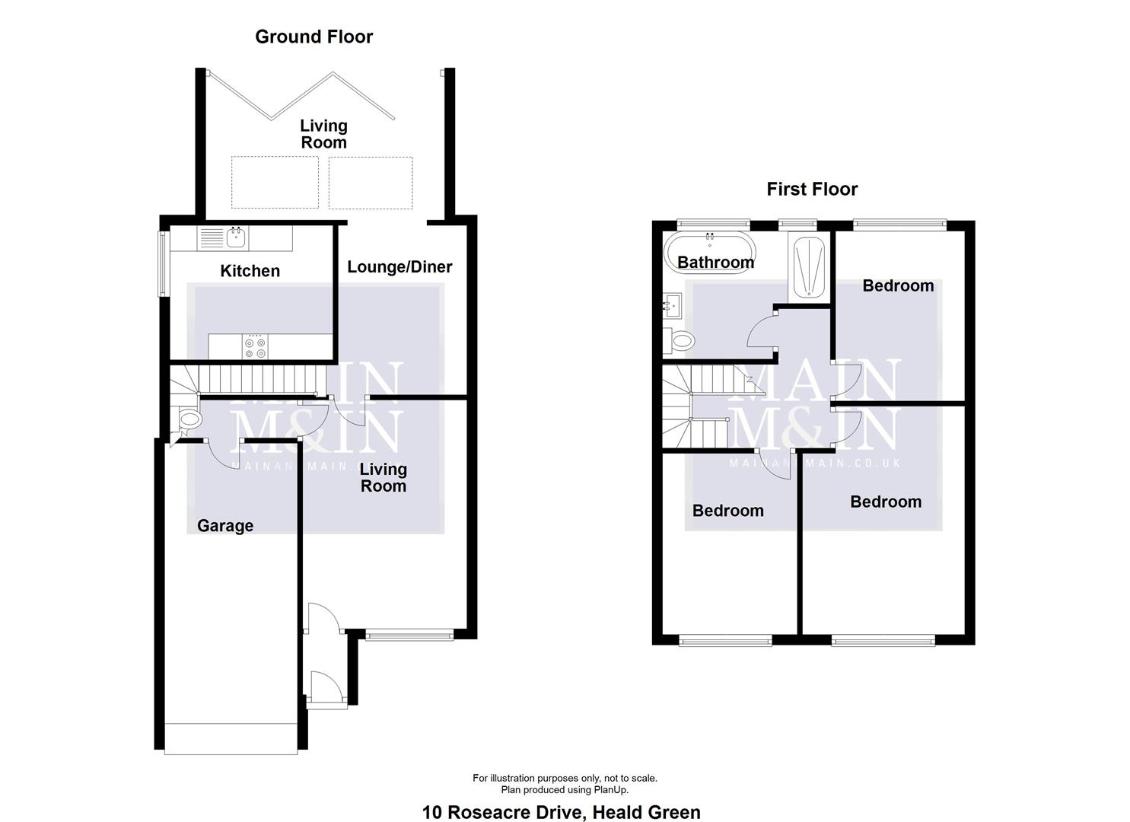 3 bedroom semi-detached house for sale - floorplan