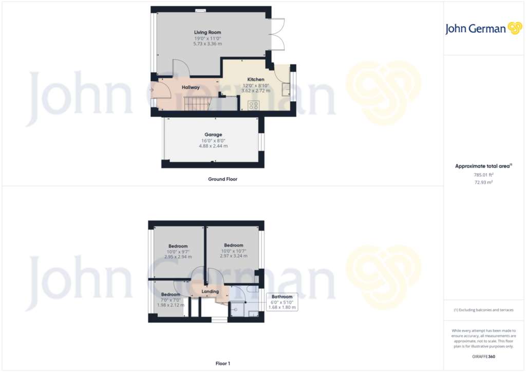 3 bedroom detached house for sale - floorplan