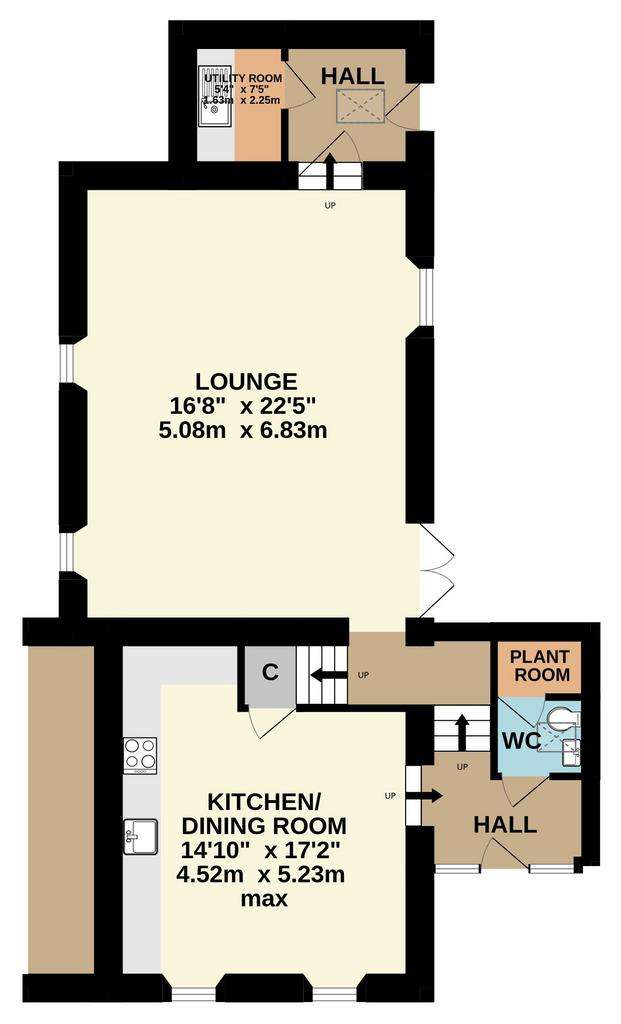 3 bedroom end of terrace house for sale - floorplan