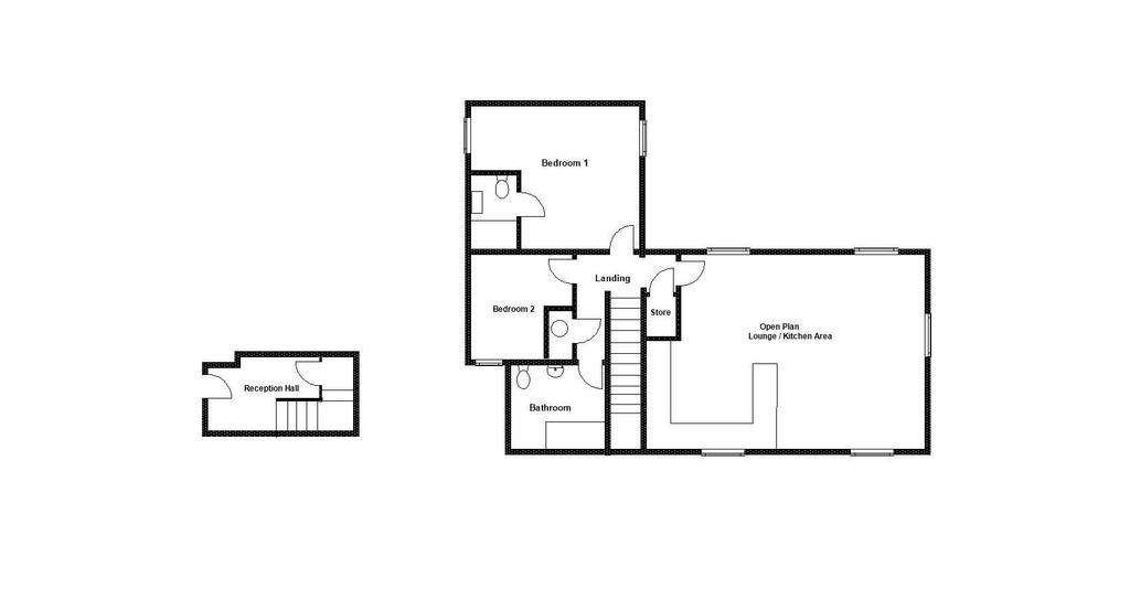 2 bedroom flat for sale - floorplan