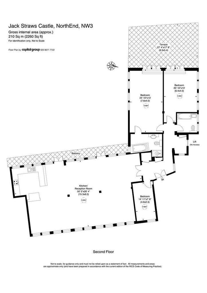 3 bedroom penthouse apartment to rent - floorplan