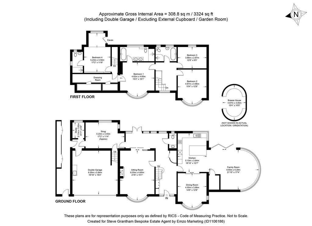 4 bedroom detached house for sale - floorplan