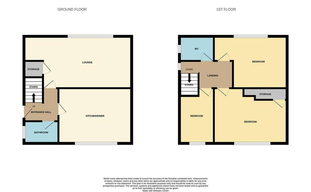 3 bedroom semi-detached house for sale - floorplan