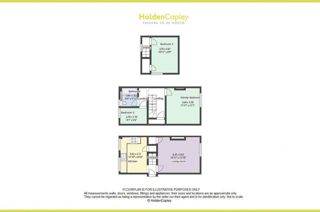 3 bedroom semi-detached house for sale - floorplan