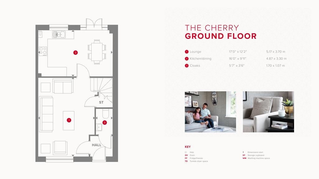 3 bedroom end of terrace house for sale - floorplan