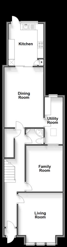 5 bedroom terraced house for sale - floorplan