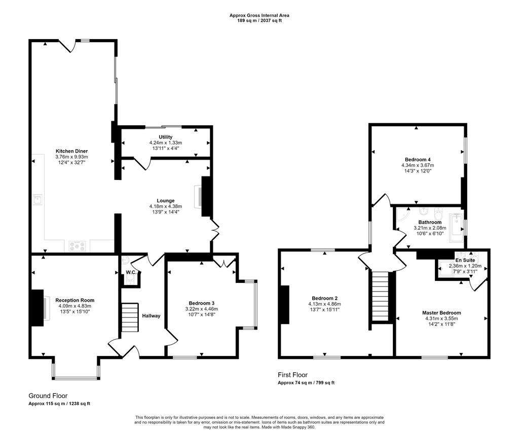 5 bedroom terraced house for sale - floorplan