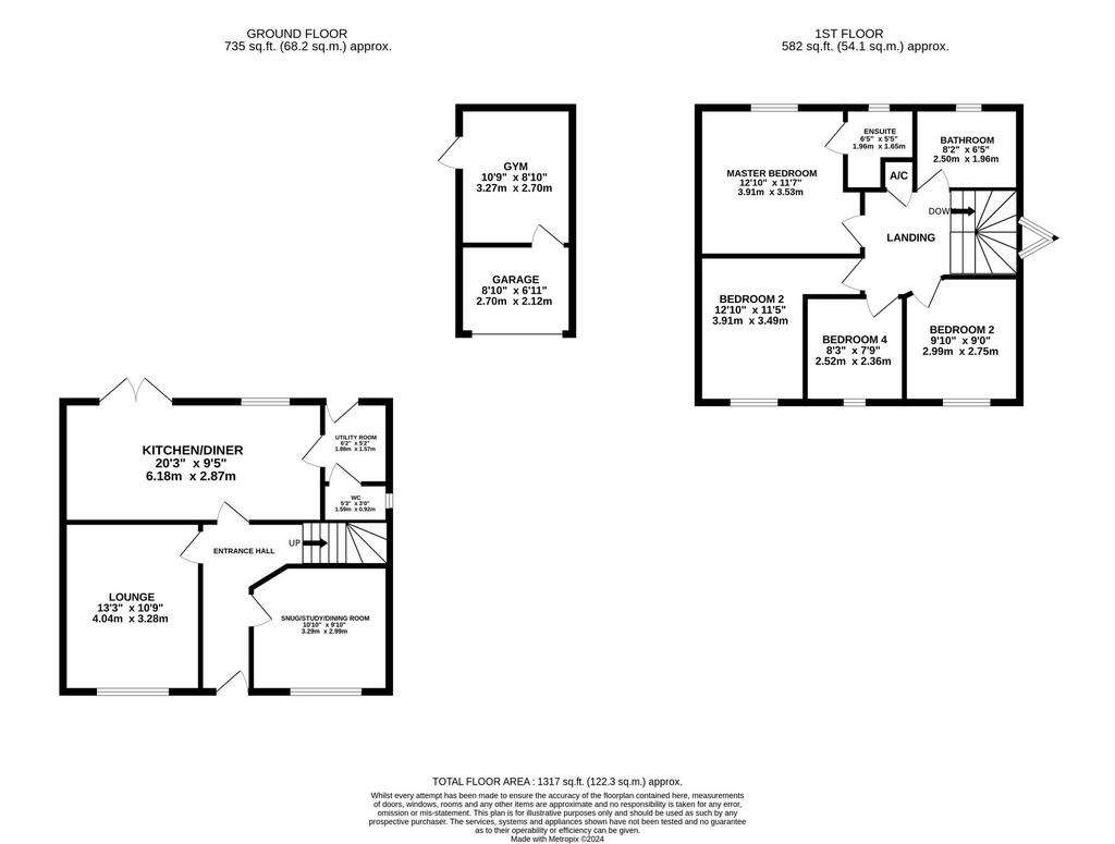 4 bedroom detached house for sale - floorplan