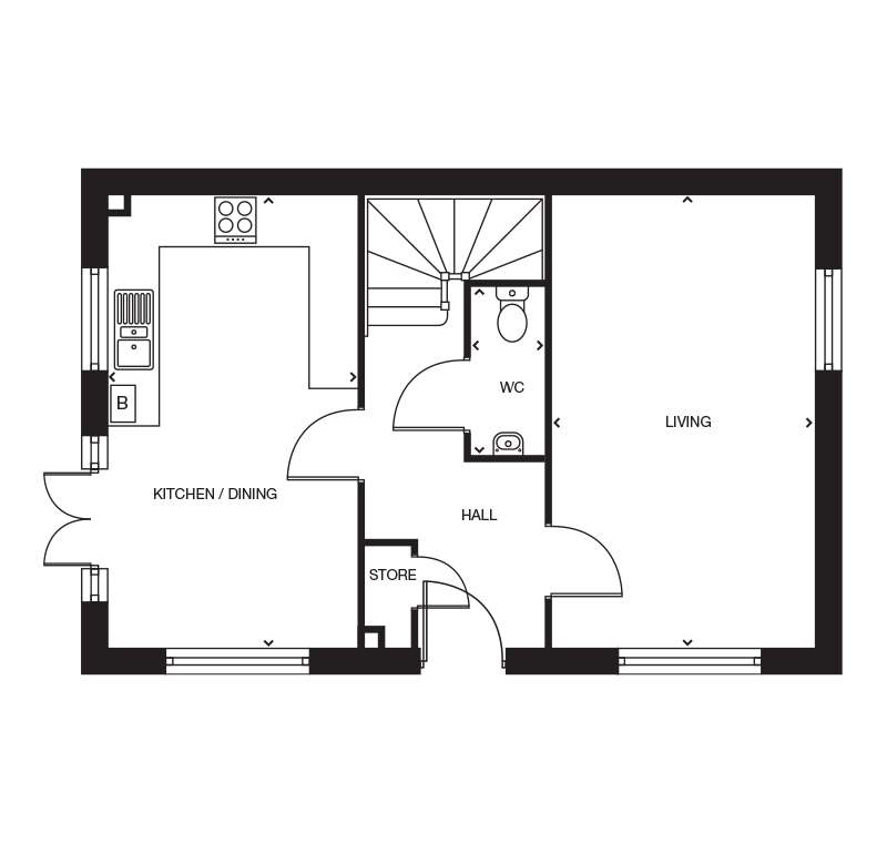 3 bedroom detached house for sale - floorplan