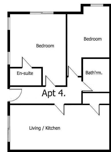 2 bedroom flat for sale - floorplan