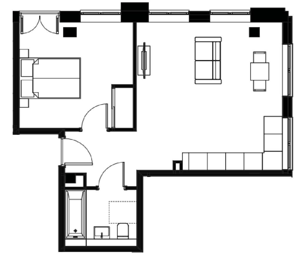 1 bedroom flat for sale - floorplan