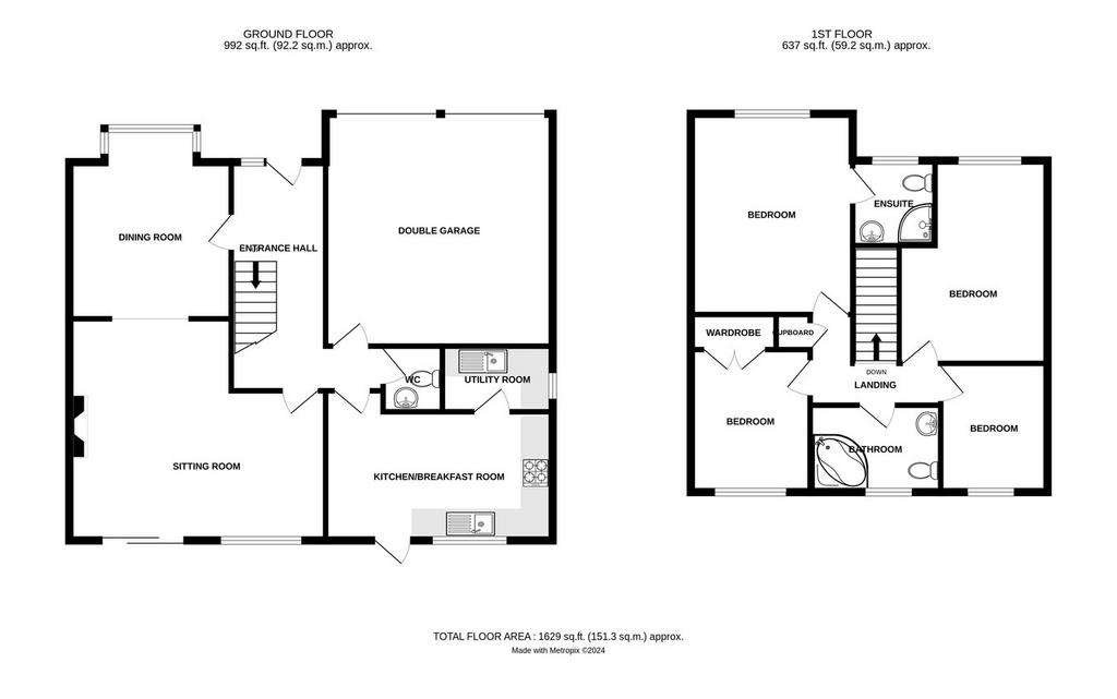 4 bedroom detached house for sale - floorplan