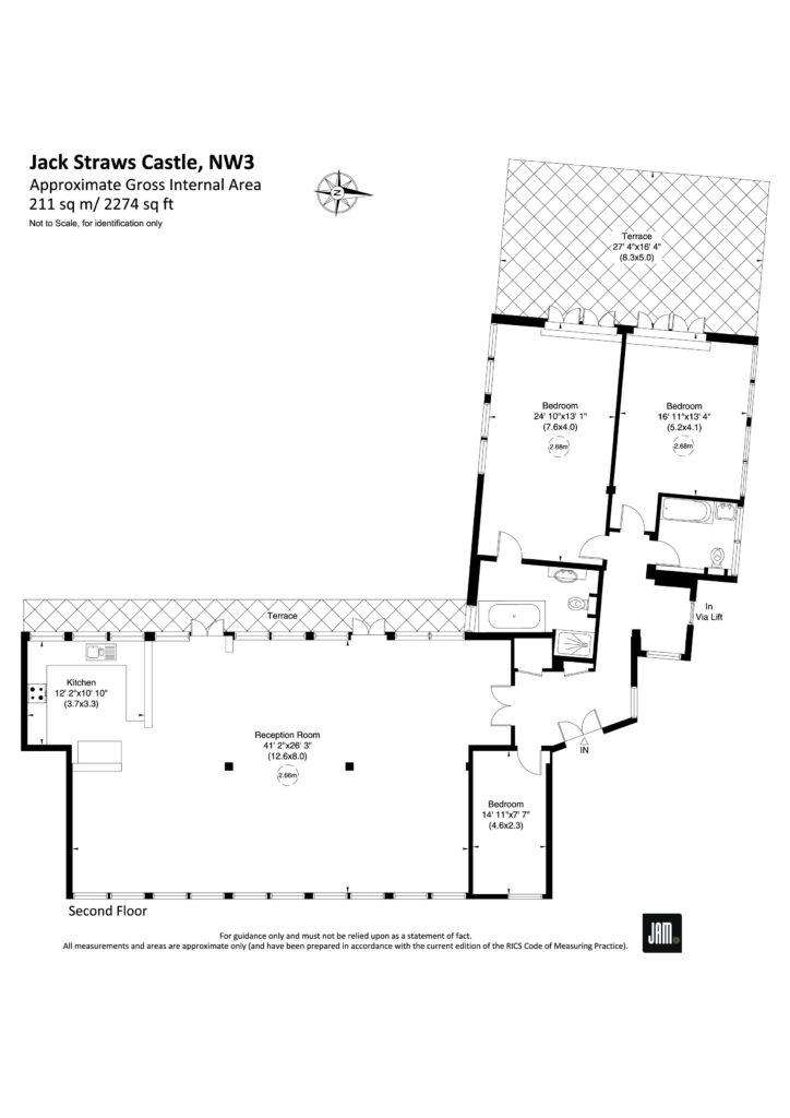 3 bedroom flat to rent - floorplan