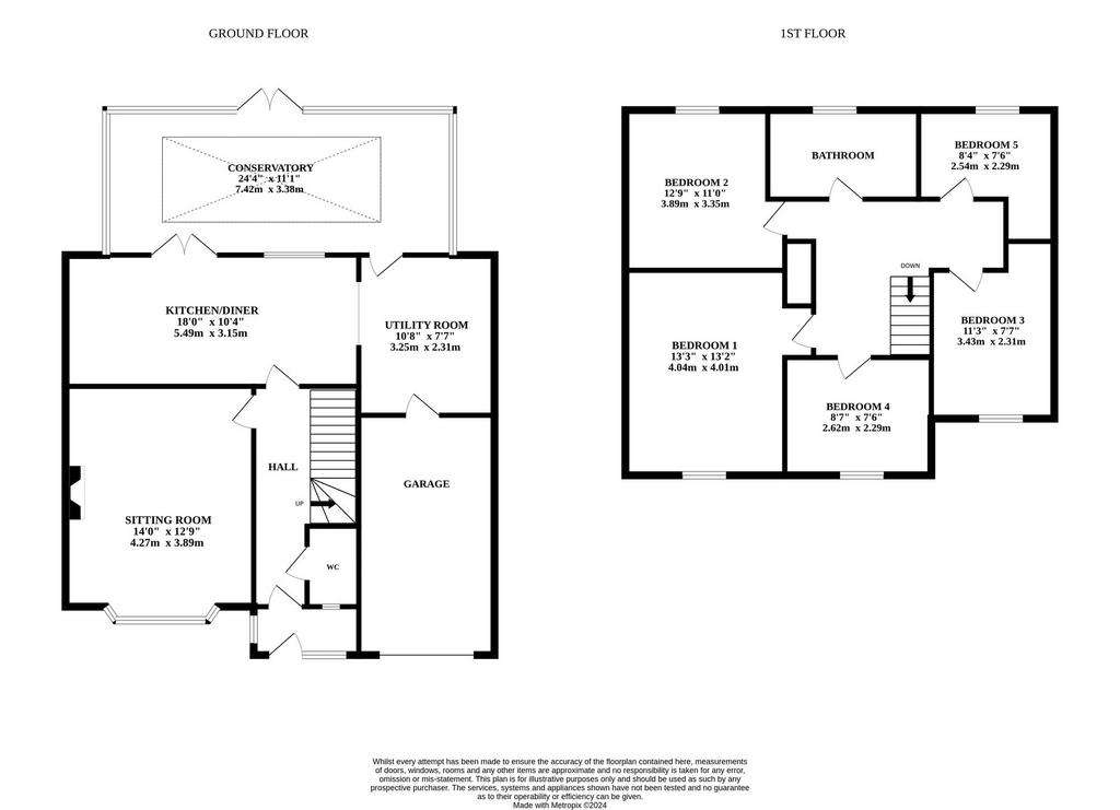 5 bedroom detached house for sale - floorplan