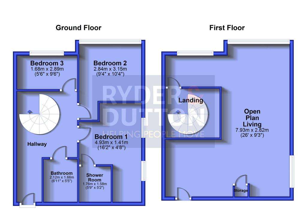 3 bedroom flat for sale - floorplan