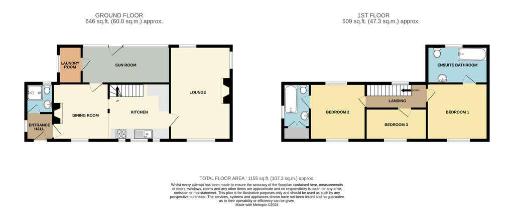 3 bedroom detached house for sale - floorplan