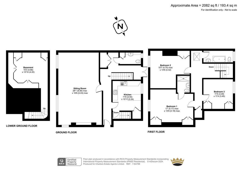 3 bedroom semi-detached house for sale - floorplan