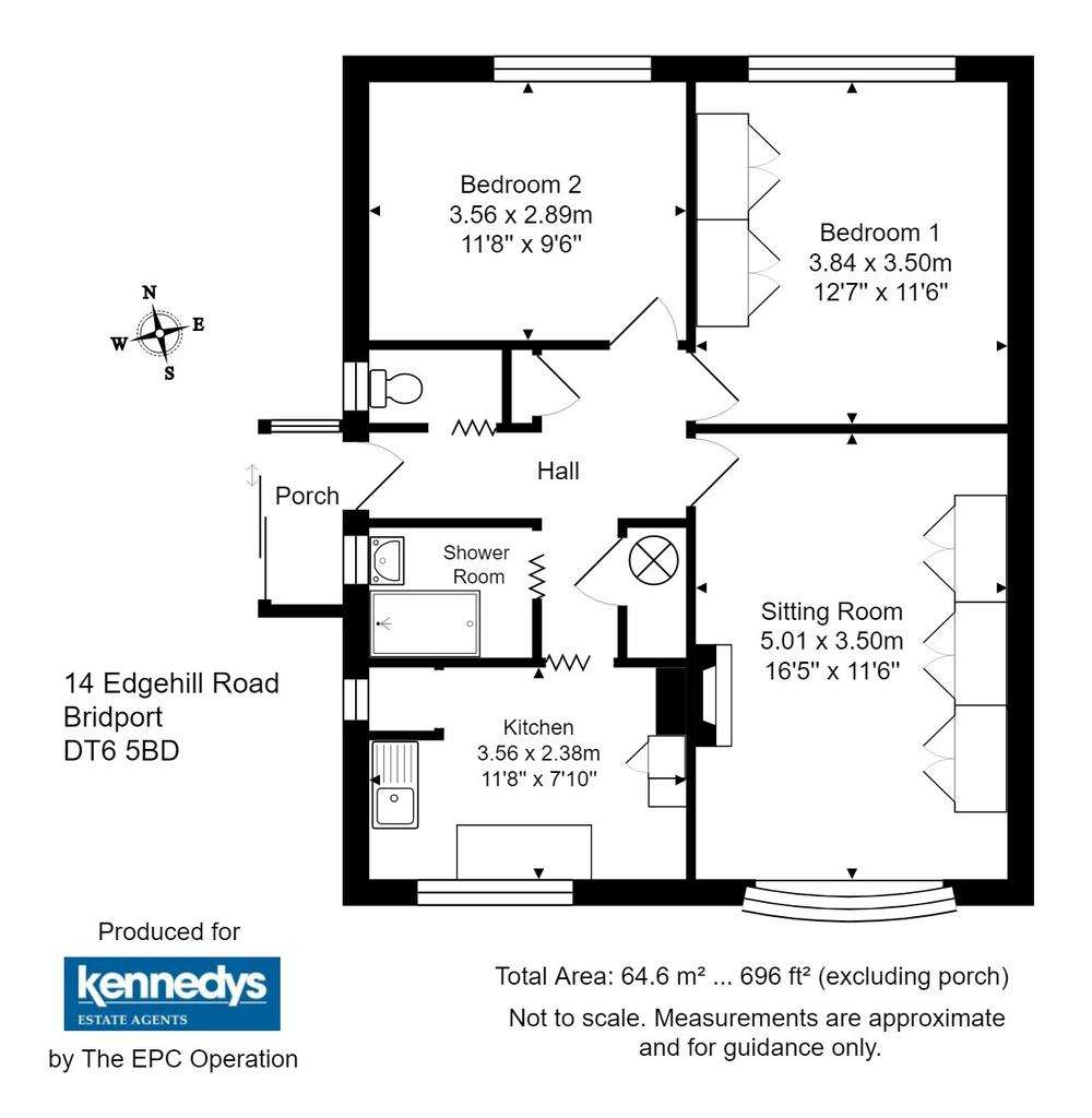 2 bedroom flat for sale - floorplan