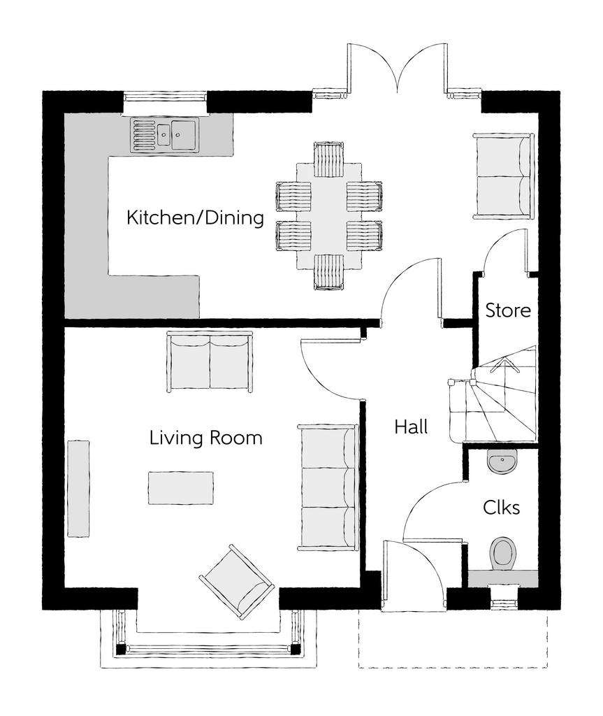 3 bedroom detached house for sale - floorplan