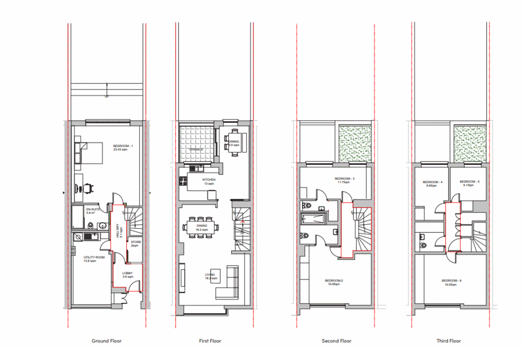 5 bedroom house to rent - floorplan