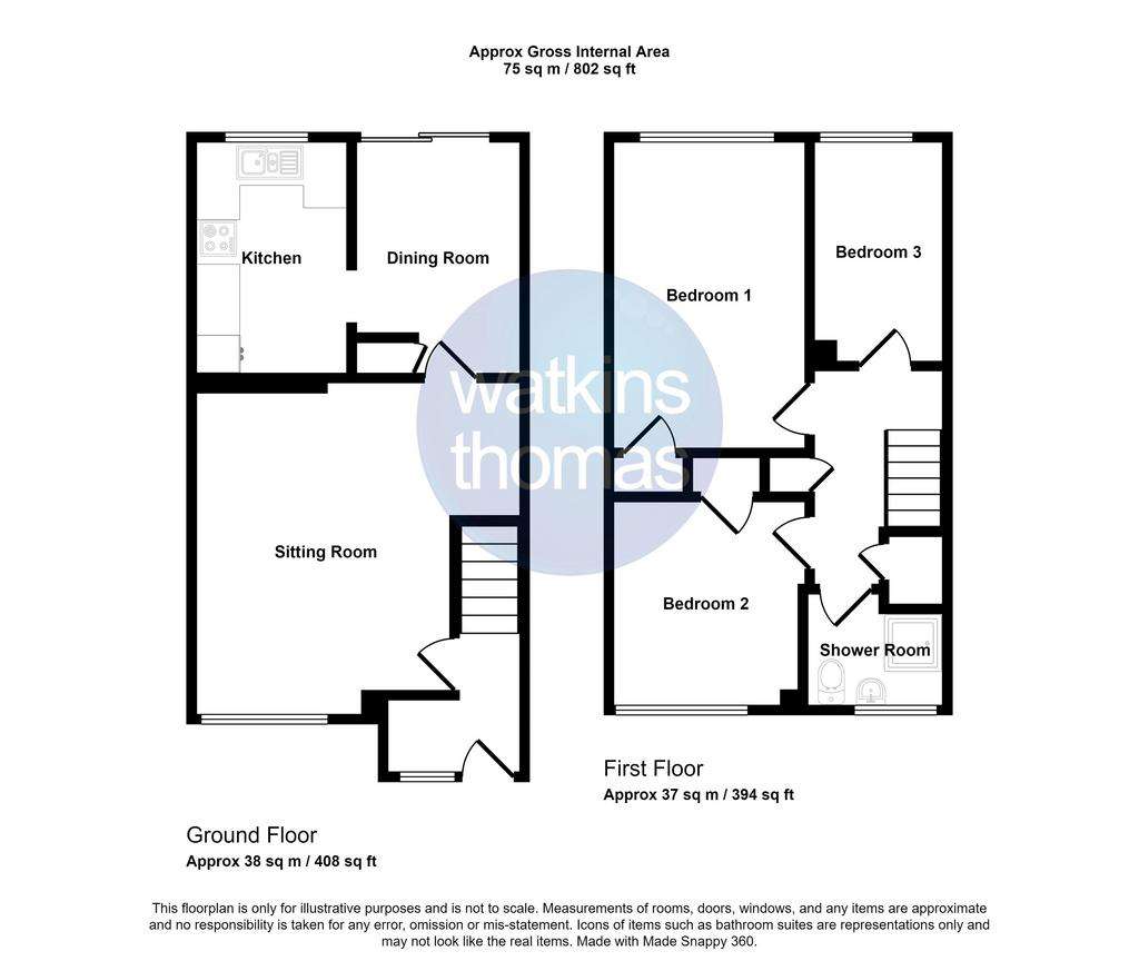 3 bedroom house for sale - floorplan