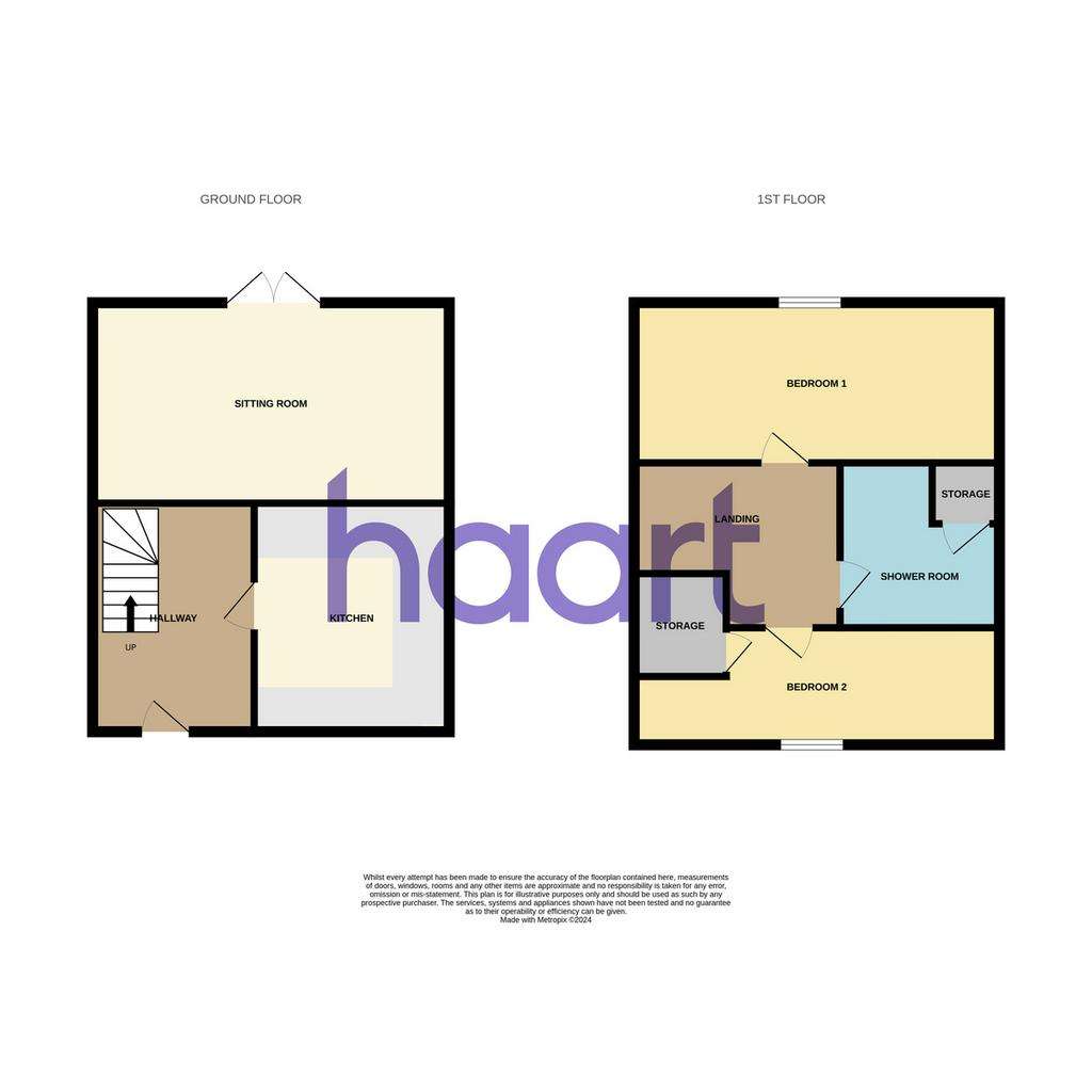 2 bedroom terraced house for sale - floorplan