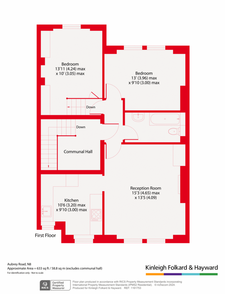 2 bedroom flat for sale - floorplan