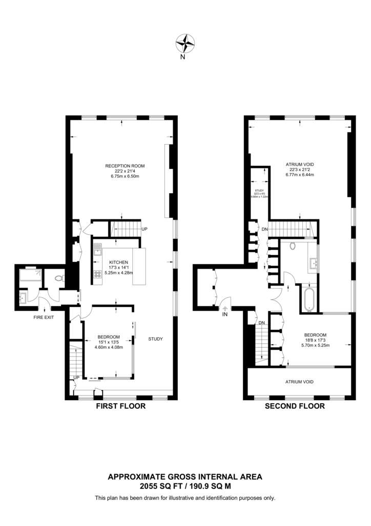 2 bedroom flat to rent - floorplan