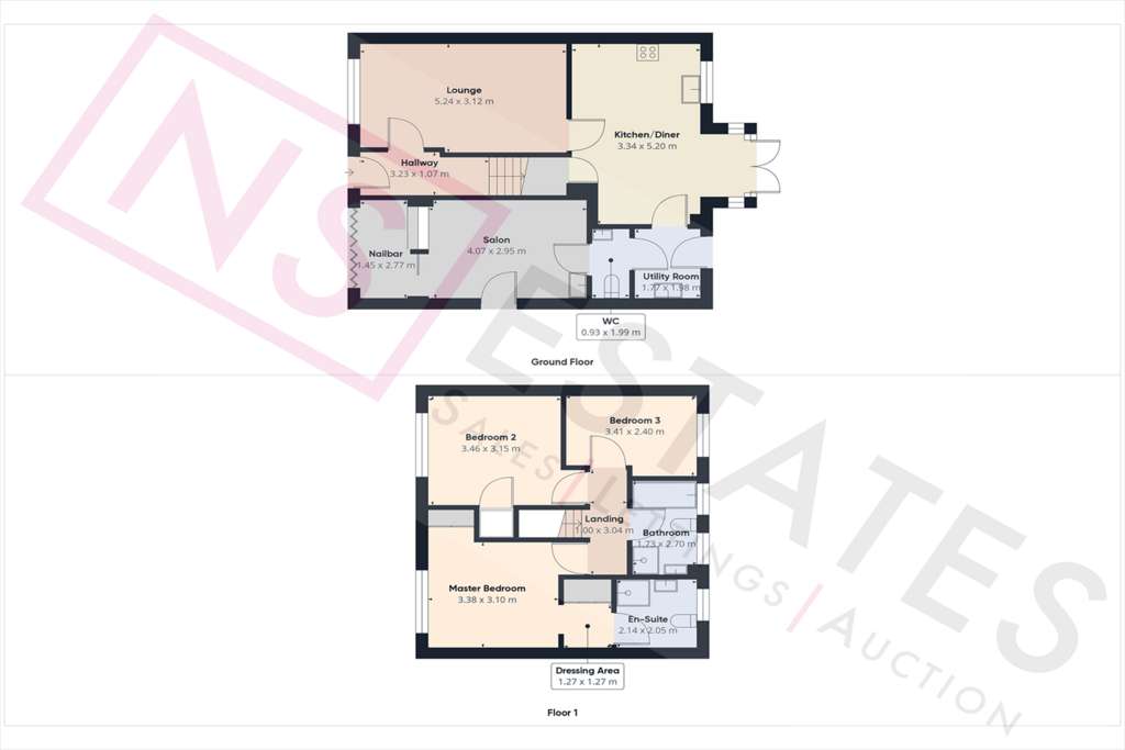 3 bedroom detached house for sale - floorplan