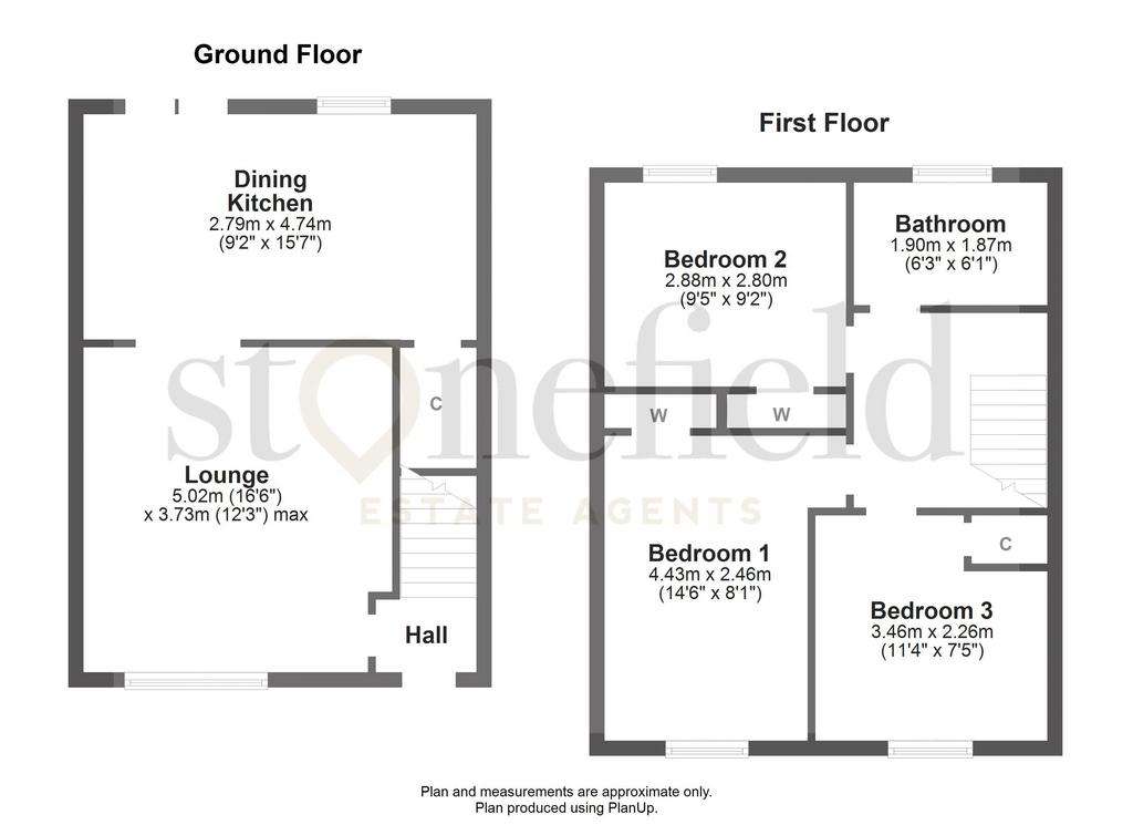 3 bedroom end of terrace house for sale - floorplan