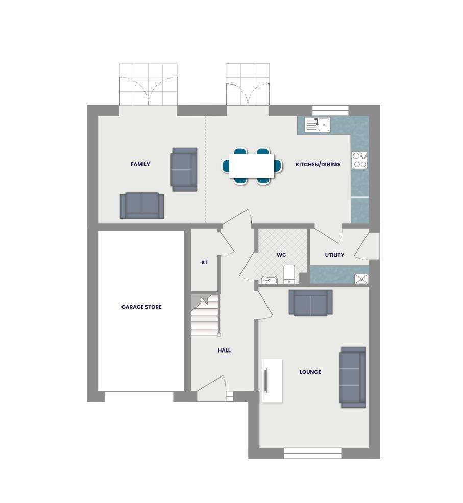 5 bedroom detached house for sale - floorplan