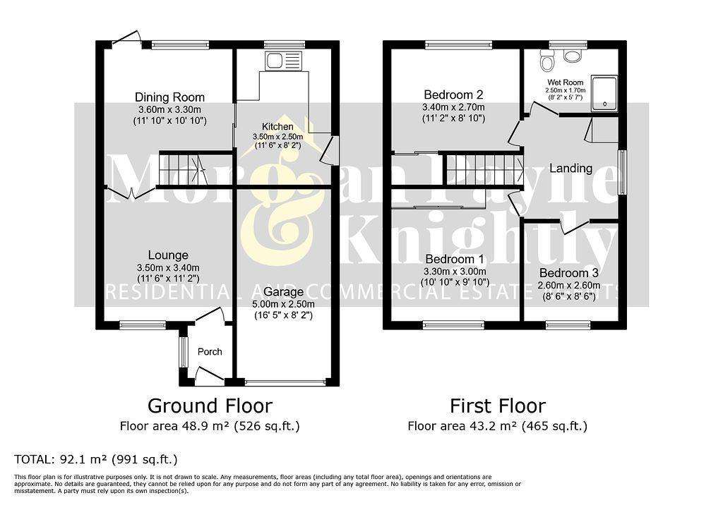 3 bedroom semi-detached house for sale - floorplan