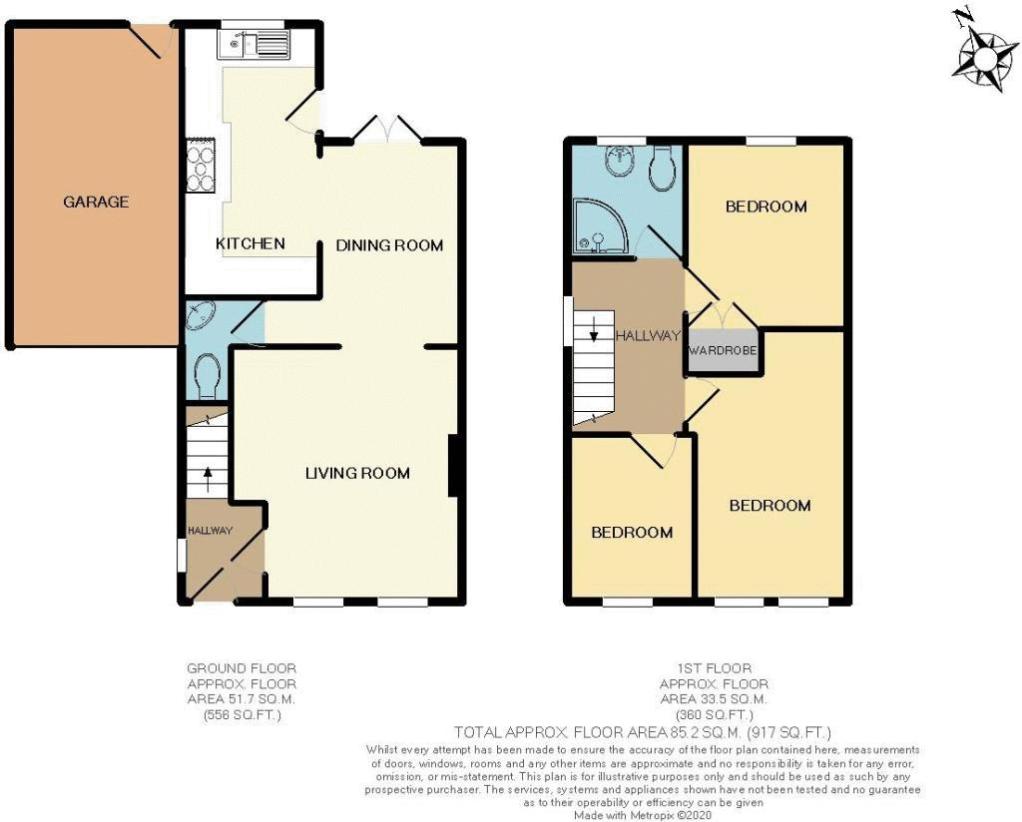 3 bedroom detached house for sale - floorplan