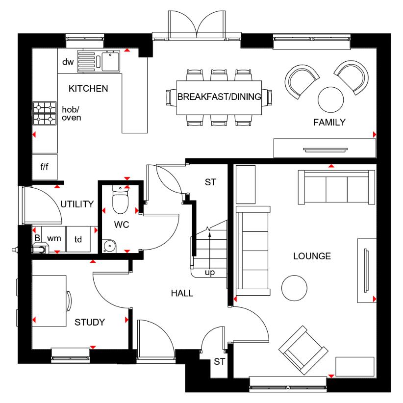 4 bedroom detached house for sale - floorplan