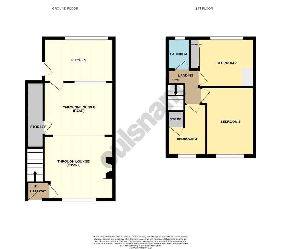 3 bedroom property for sale - floorplan