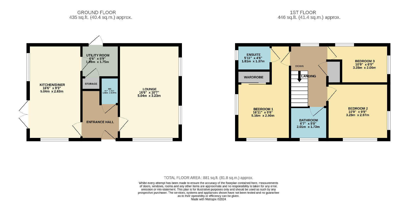 3 bedroom property for sale - floorplan