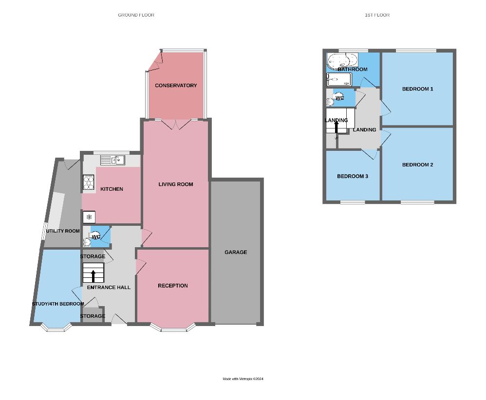 3 bedroom property for sale - floorplan