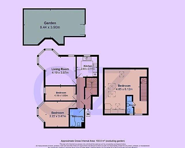 3 bedroom flat for sale - floorplan