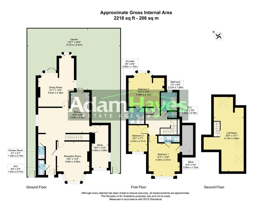 3 bedroom detached house for sale - floorplan