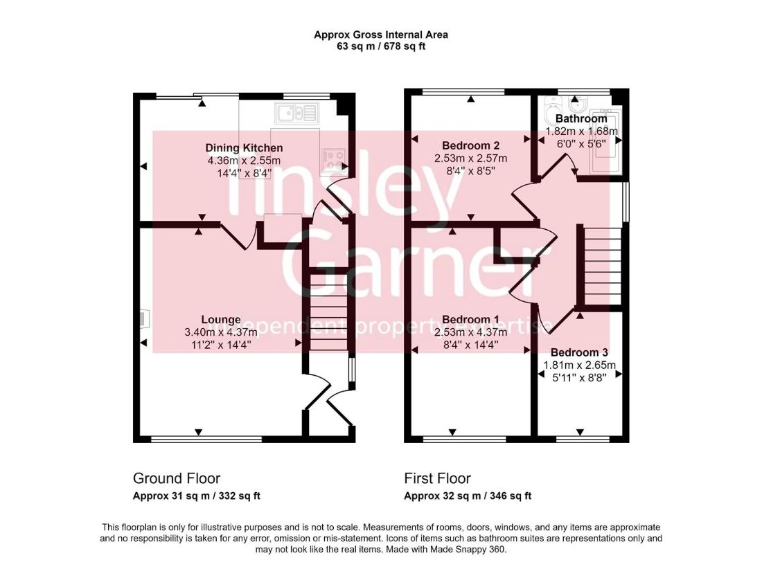 3 bedroom detached house for sale - floorplan