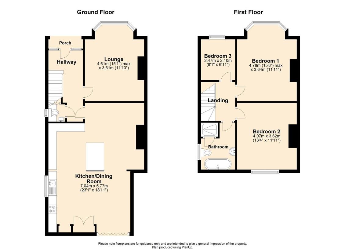 3 bedroom semi-detached house for sale - floorplan