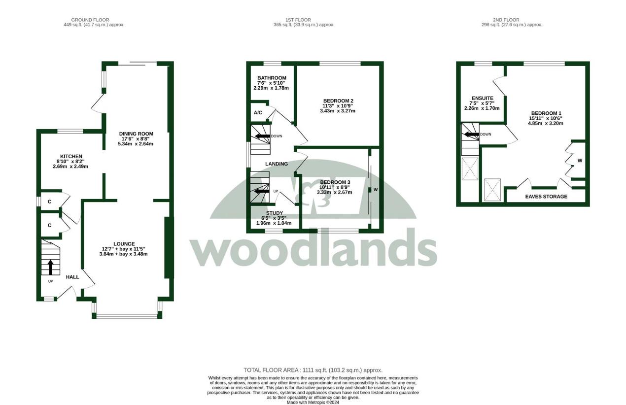 3 bedroom semi-detached house for sale - floorplan