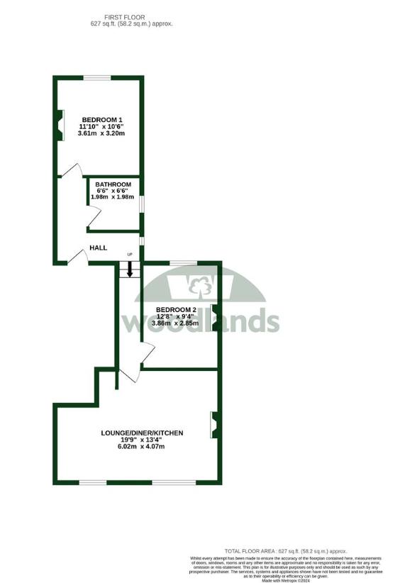 2 bedroom flat for sale - floorplan