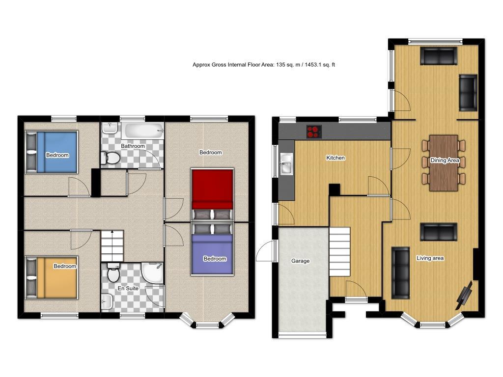 4 bedroom detached house for sale - floorplan