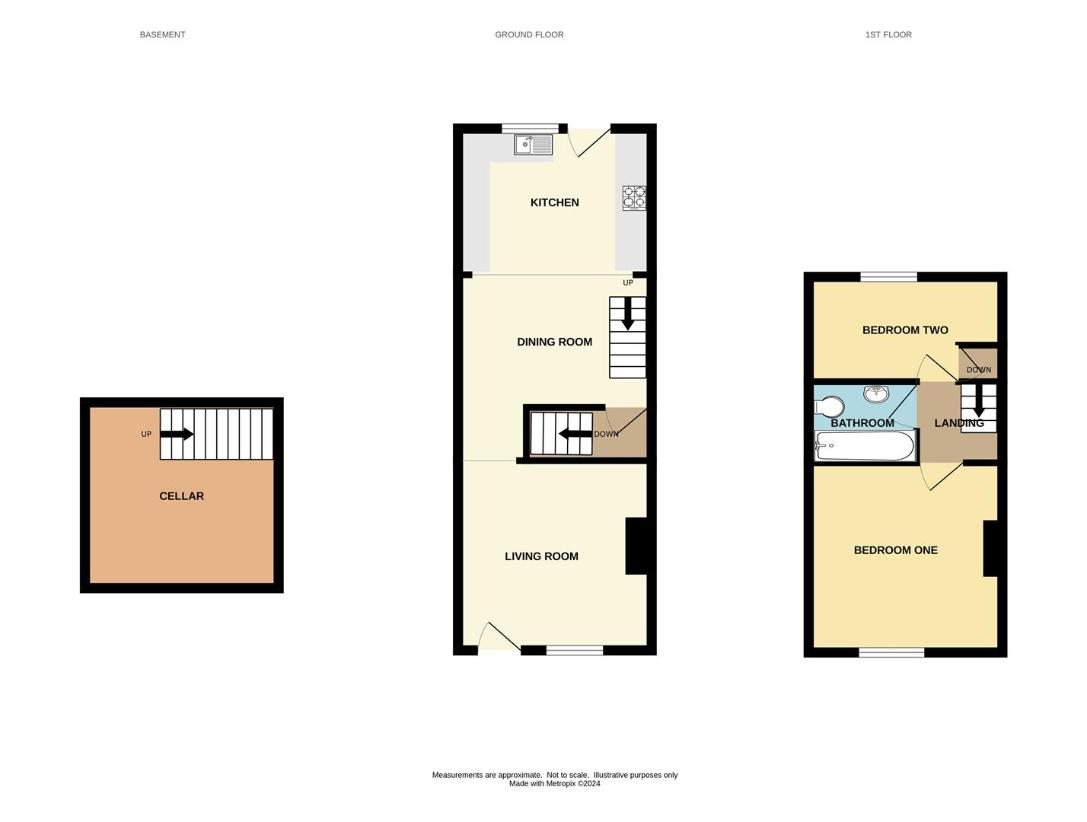 2 bedroom terraced house for sale - floorplan