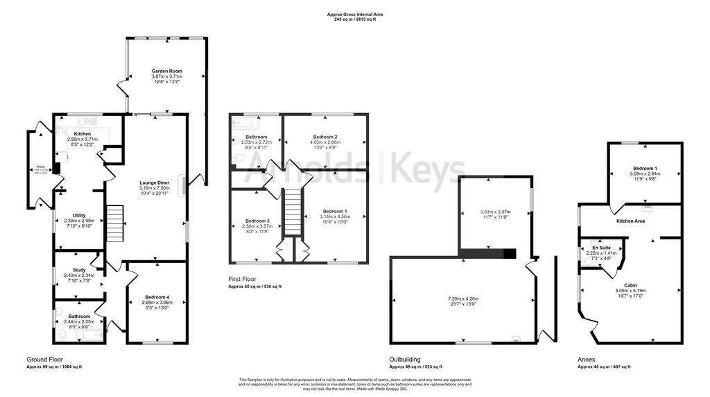 4 bedroom detached house for sale - floorplan