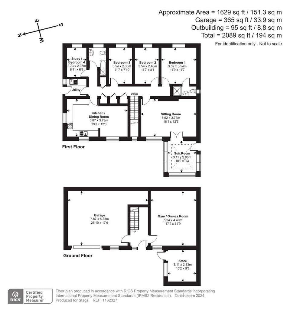 4 bedroom detached house for sale - floorplan